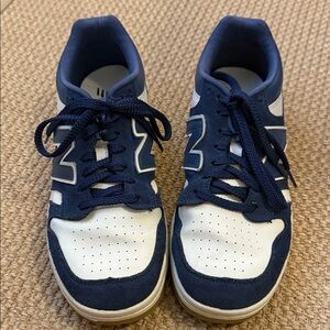 Men’s Navy and White New Balance 480 Sneakers